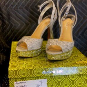 COPY - Gianni Bini Monique Silver heels